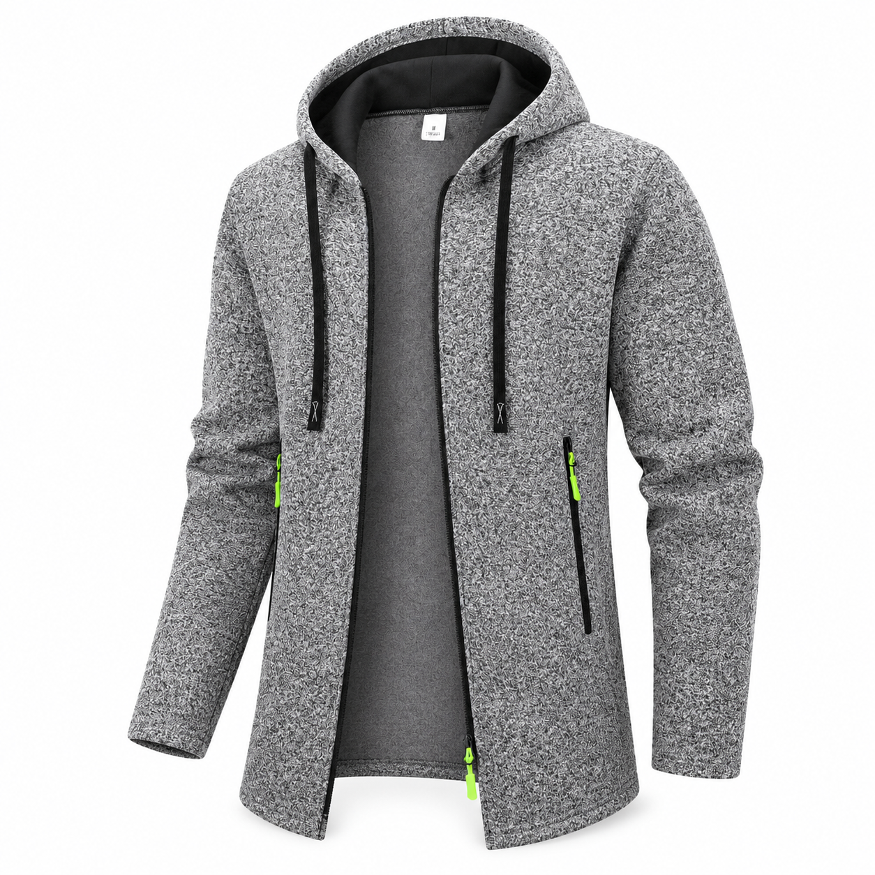 Men’s Hooded Longline Jacket – Fleece Winter Coat | Legacy