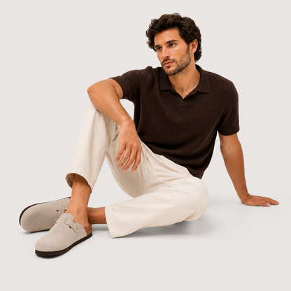 Men's Suede Cork Clogs | Legacy