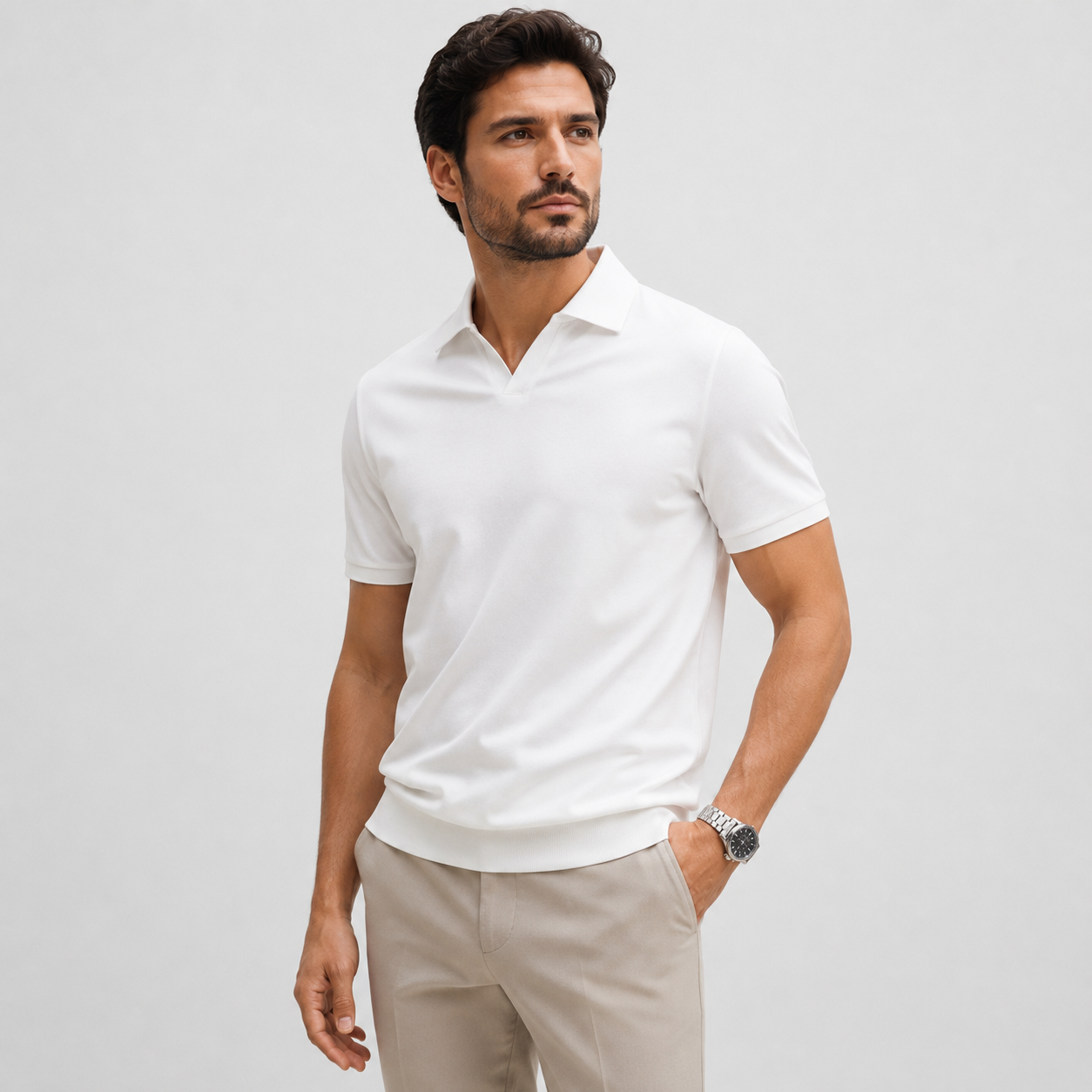 Men's Silky Polo Shirt – Old Money Style | Legacy