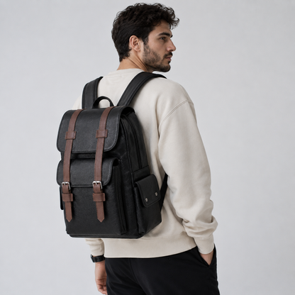 Leather Laptop Backpack for Men – 15.6" Business Travel Backpack | Legacy