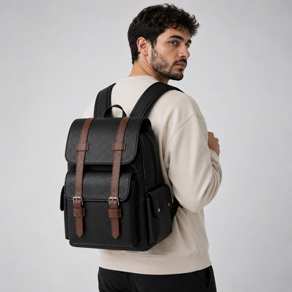 Leather Laptop Backpack for Men – 15.6" Business Travel Backpack | Legacy